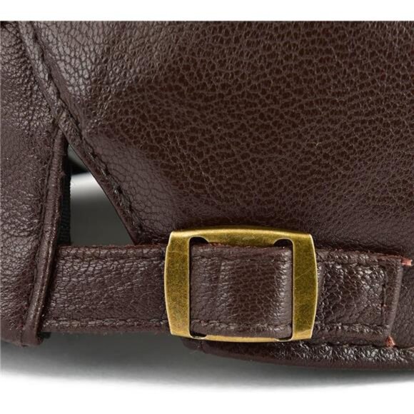 VOBOOM Men Women Adjustable Genuine Leather Ivy Cap Newsboy Hat main image 8